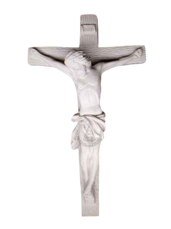 Crucifixo de Gesso 50 cm