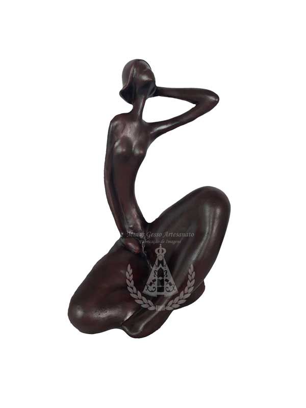 Dama Estilizada Mão no Cabelo 25x15 cm