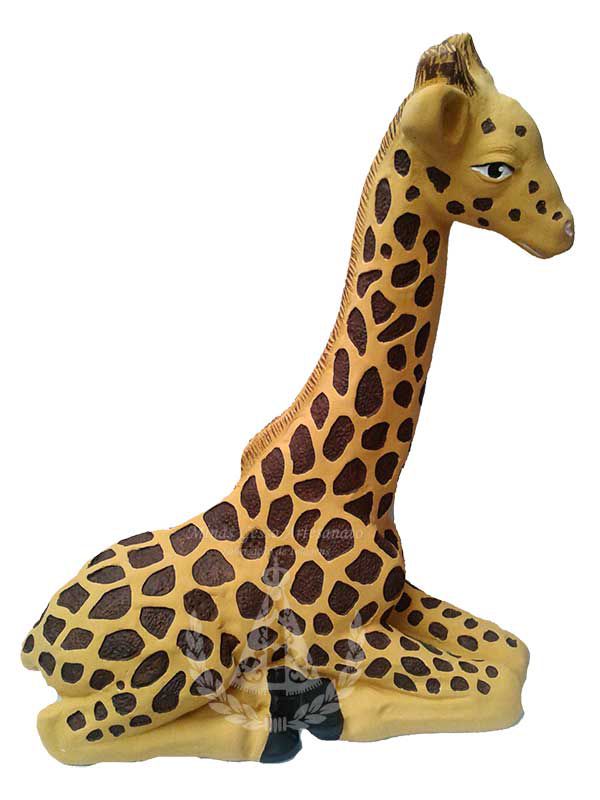 Girafa Grande Ajoelhada 41x34 cm