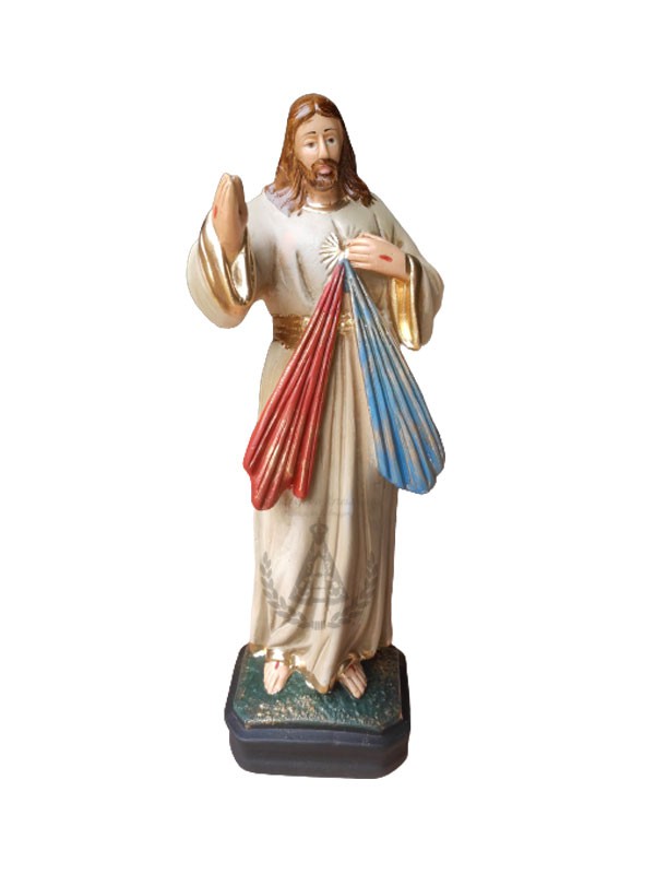 Jesus Misericordioso Pintado 30 cm