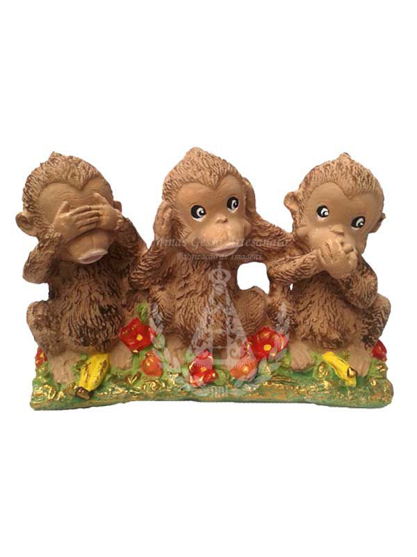 Macaquinhos Cego Surdo Mudo 10 x 16 cm