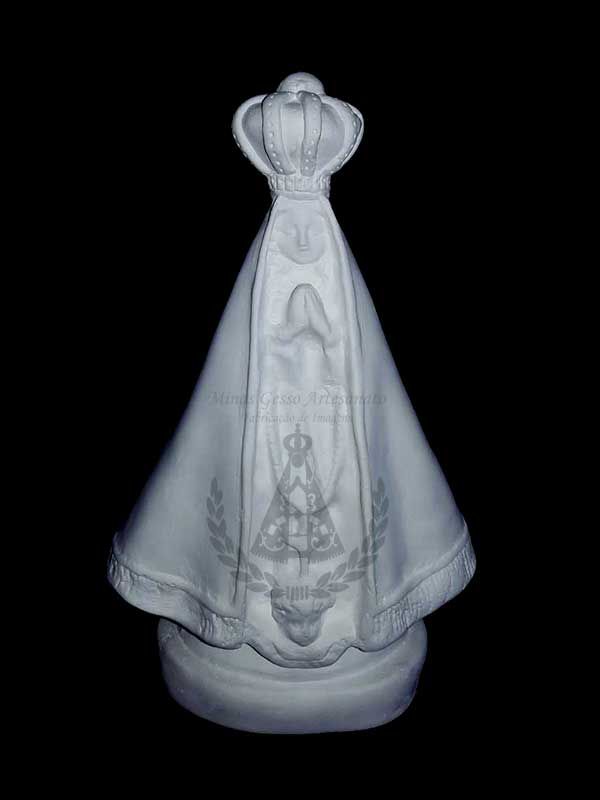 N. Sra Aparecida Manto Liso coroa Maior 20 cm