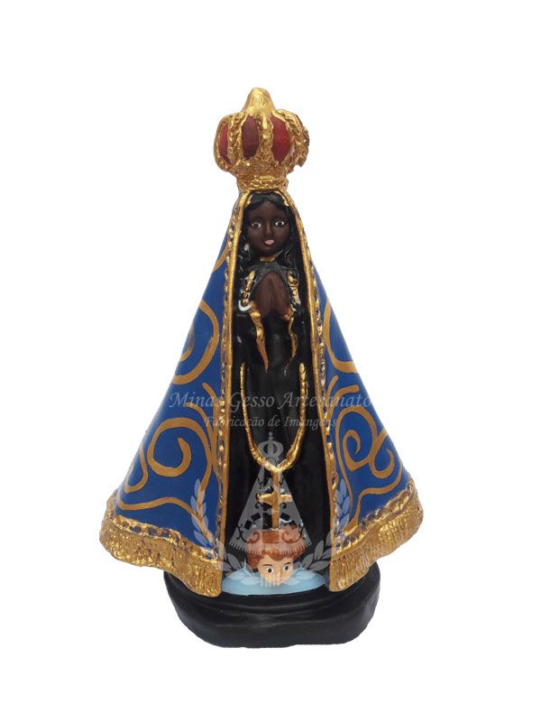 N. Sra Aparecida Manto Liso coroa Maior 20 cm