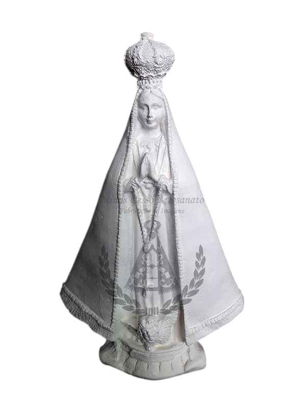 Nossa Senhora Aparecida Manto Liso Mod.4 Gesso 20 cm