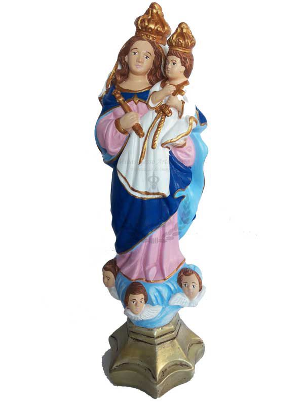 Nossa Senhora Auxiliadora Gesso Pintada 40 cm