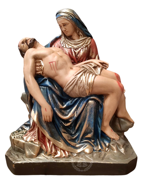 Nossa Senhora da Piedade Gesso Pintada 30 cm