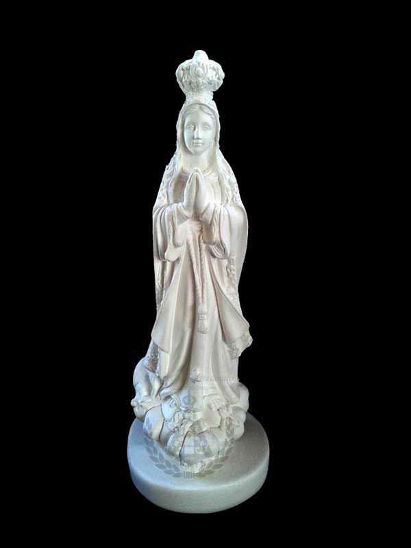 Nossa Senhora de Fátima Detalhada Gesso 20 cm