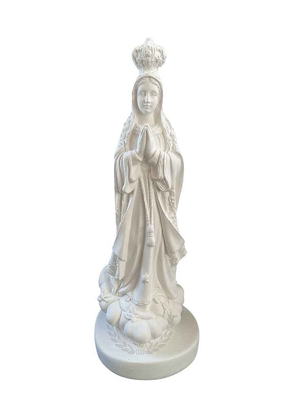 Nossa Senhora de Fátima Detalhada Gesso 20 cm