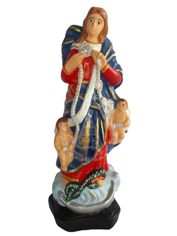 N. Sra. Desatadora de Nós Pintada 20 cm