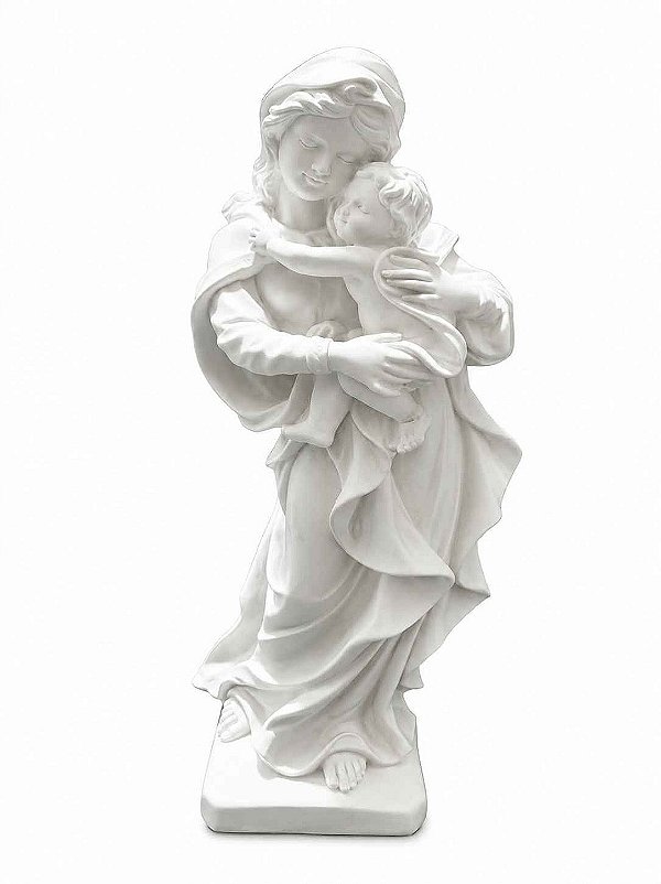 Nossa Senhora do Bom Parto Gesso 50 cm