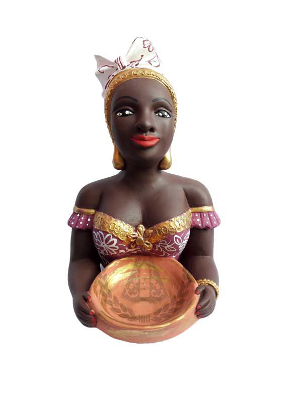 Namoradeira com Tigela na Mão M 32 cm