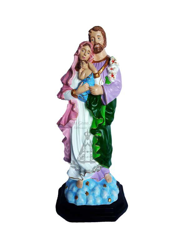 Sagrada Família Juntas Pintada 42 cm