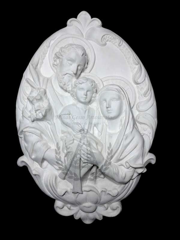 Sagrada Família Medalhão 37x25 cm