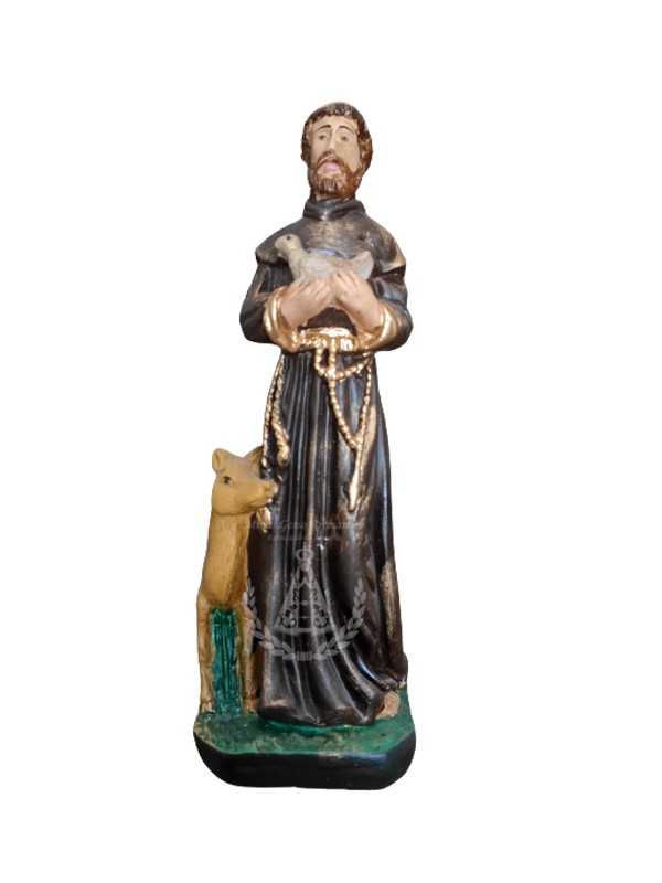 São Francisco com Servo Pintado 20 cm