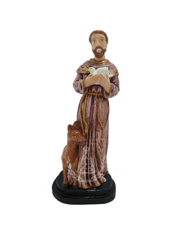 São Francisco com Servo Pintada 40 cm