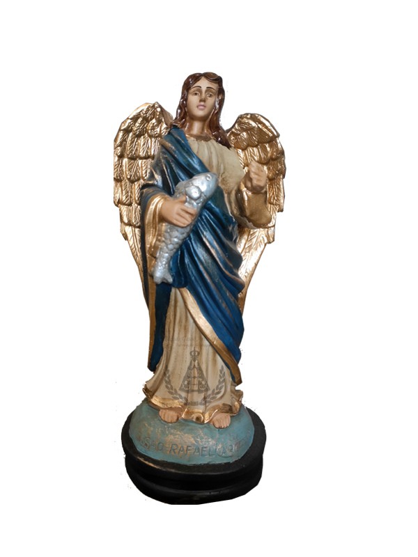 São Rafael Arcanjo Pintado 30 cm
