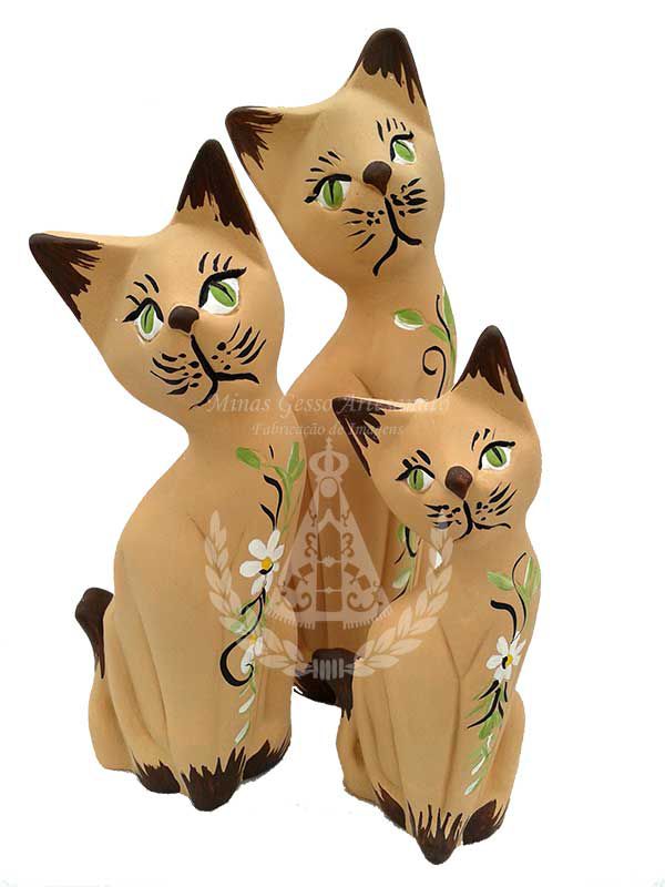 Trio de Gatos P 25 cm