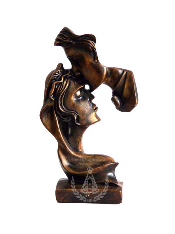 Casal de Noivos Pintado 27 cm