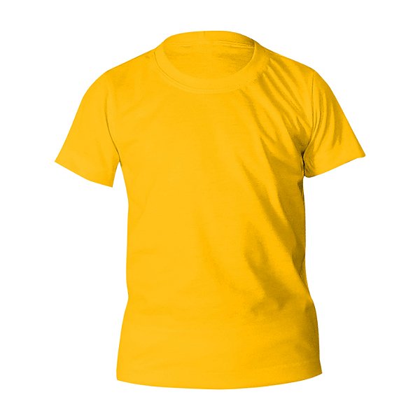 Kit 10 peças - Camiseta Poliéster Anti Pilling Ouro Infantil