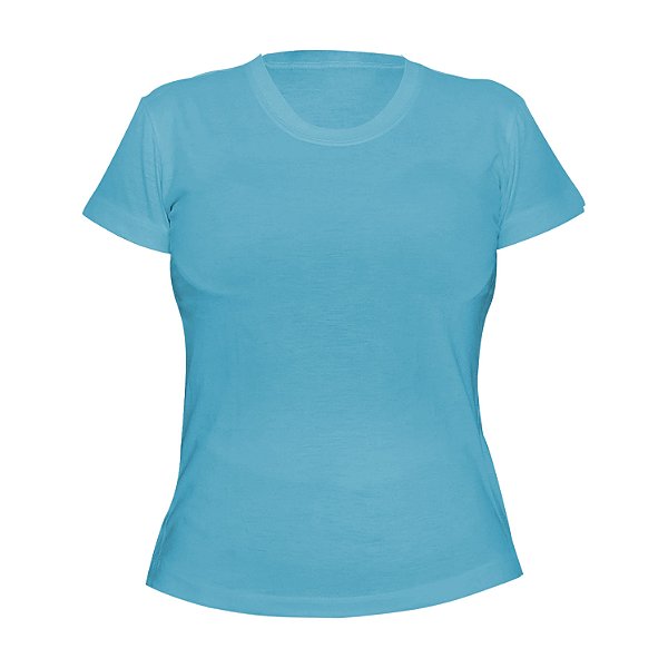 Kit 10 peças - Camiseta Poliéster Anti Pilling Azul Bebê Feminina