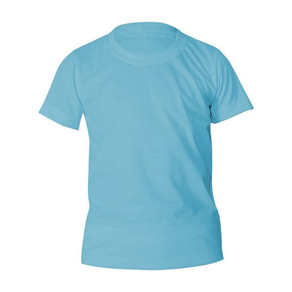 Kit 10 peças - Camiseta Poliéster Anti Pilling Azul Bebê Infantil