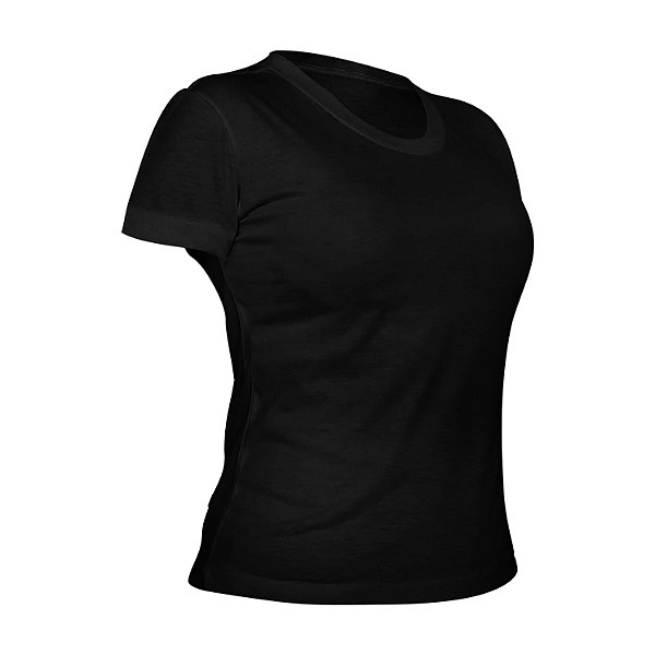Camiseta PV (Malha Fria) Preta Feminina