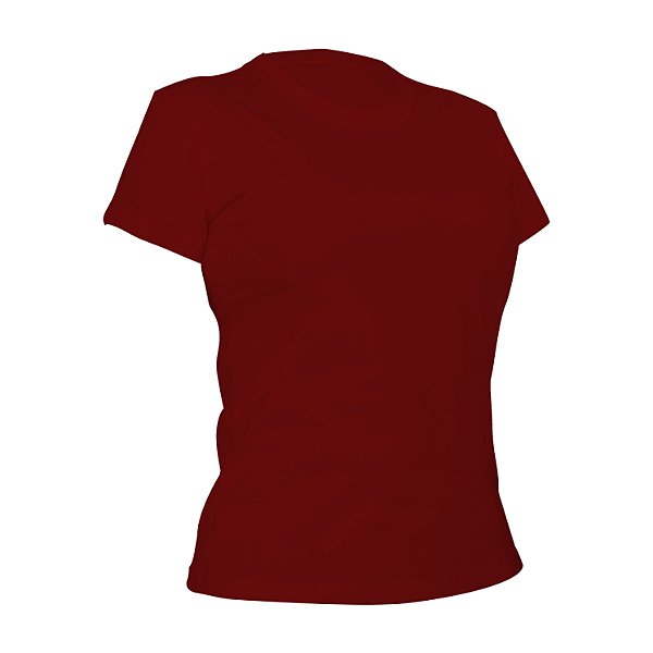 Camiseta Algodão Vermelha Feminina