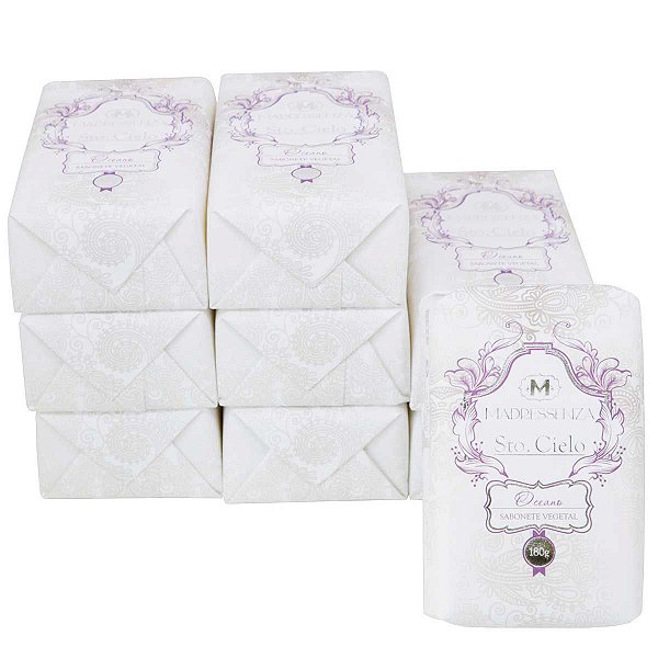 Sabonete em barra vegetal Madressenza oceano 180 g 9 unidades