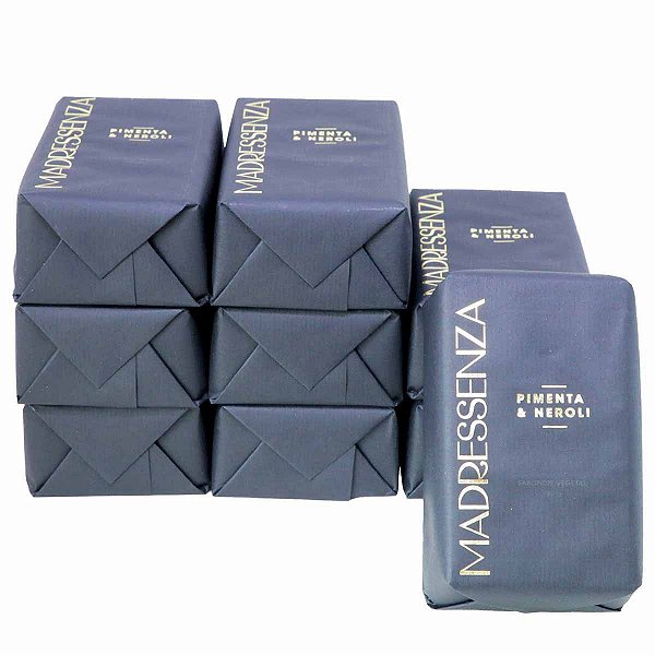 Sabonete barra Madressenza pimenta e neroli 180 g - 9 unidades