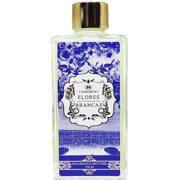 Difusor de aromas Madressenza flores brancas 250 ml