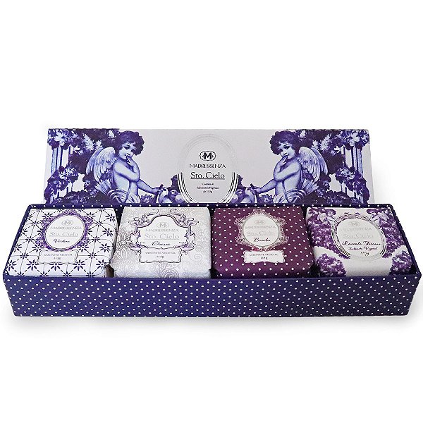 kit de sabonetes em barra Madressenza santo cielo 115 g