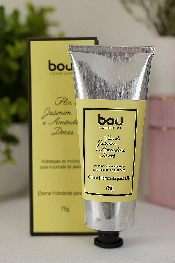 Creme para as mãos Bou flor de jasmim e amêndoas doces 75 g