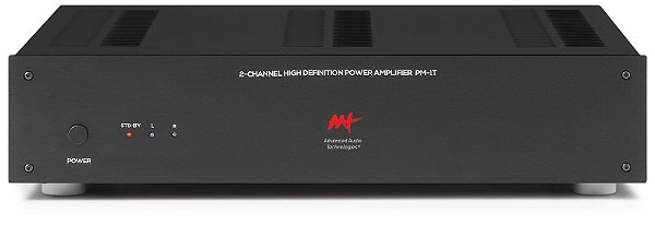 Amplificador AAT 2 canais PM-1T  Potência RMS em 8 ohms: 110W (2x55w)
