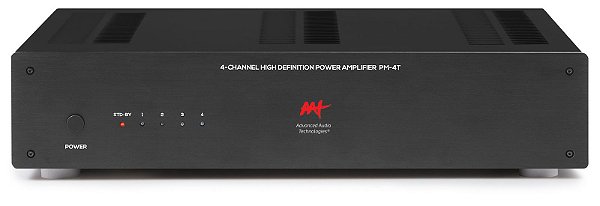 Amplificador AAT 4 canais  PM-4T  Potência RMS em 8 ohms 220W (4x55W)