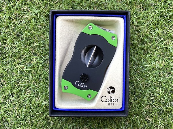 Cortador de Charuto Colibri V-CUT Black & Green