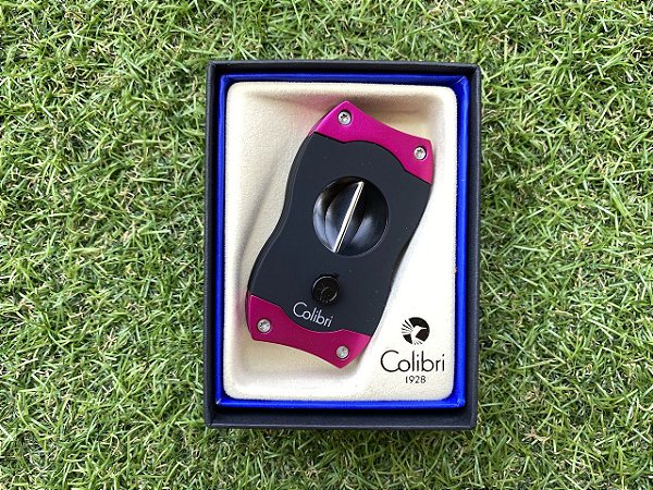 Cortador de Charuto Colibri V-CUT Black & Pink