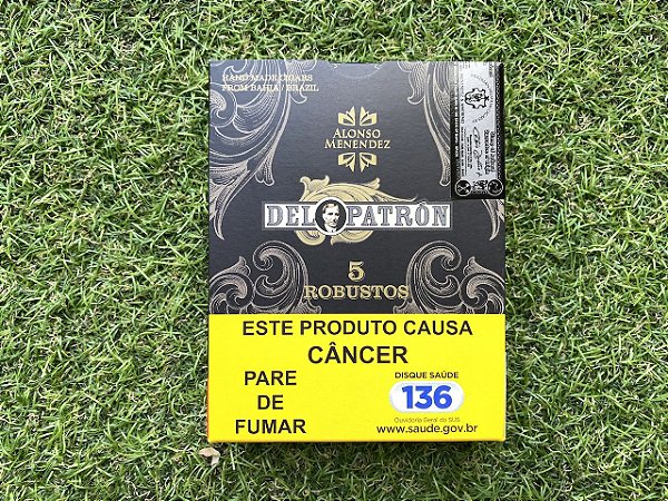 Charuto Alonso Menendez Del Patron - Robusto Petaca com 5