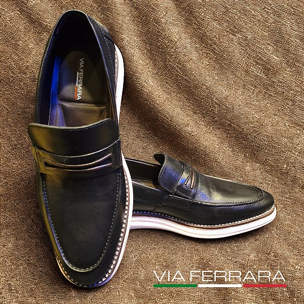 SAPATO CASUAL LOAFER PRETO 14536