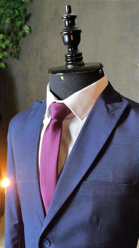 Costume Lã Fria Super 120 Peak Lapel c/ Ajuste