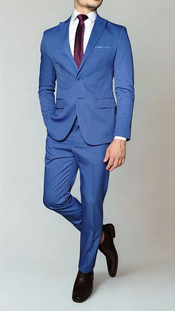 Costume Poliviscose Peak Lapel C/ Ajuste