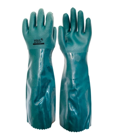 Luva De Pvc Volk Smart Punho 46cm Palma Aspera C.a 46837