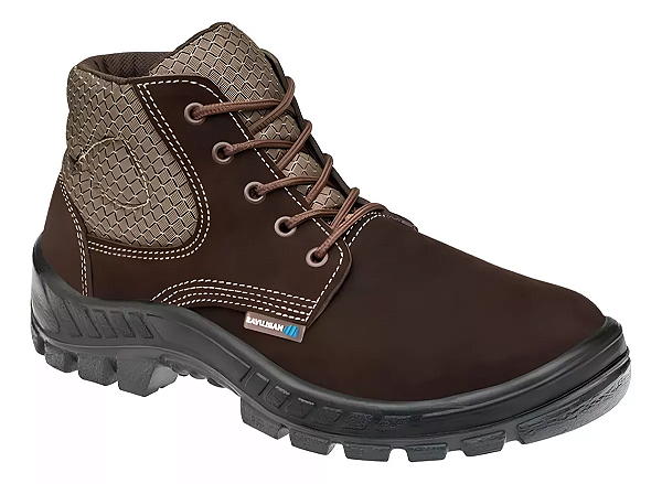 BOTA DE SEGURANÇA MARLUVAS 50B26-BP BICO PVC COURO MARROM RELAX C.A 45611