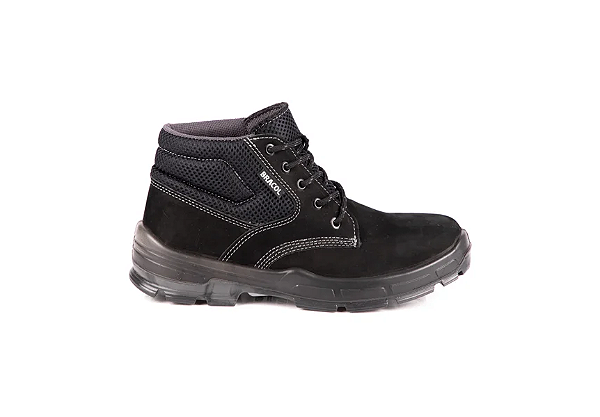 BOTA DE SEGURANÇA BRACOL BAE 4045BAE4400LL BICO PVC COURO NOBUCK PRETO C.A 40872