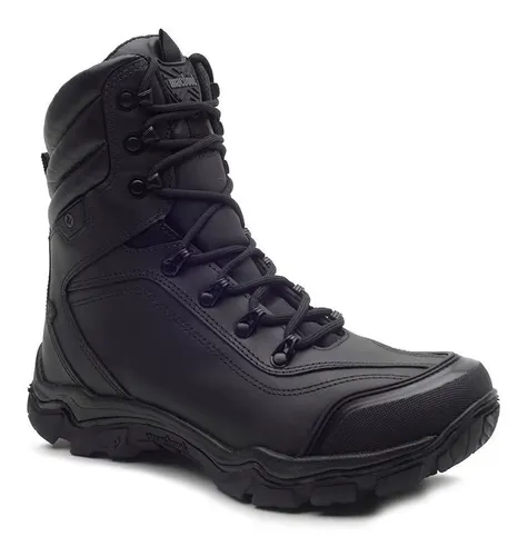 BOTA TÁTICA MILITAR MACBOOT FALCÃO 02 CANO LONGO EMBORRACHADO GRAFITE PRETO
