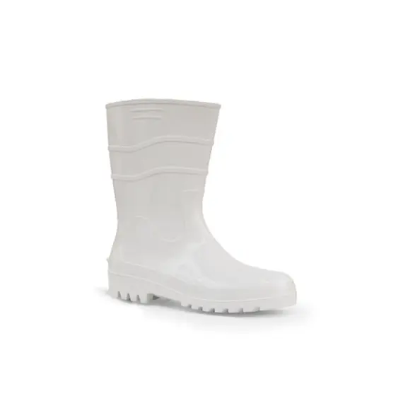 BOTA DE PVC WORKFLEX BRANCO COM FORRO CANO MEDIO 28 CM CA 37130