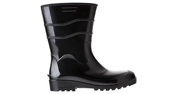 BOTA DE PVC WORKFLEX PRETO COM FORRO CANO MEDIO 28 CM CA 37154