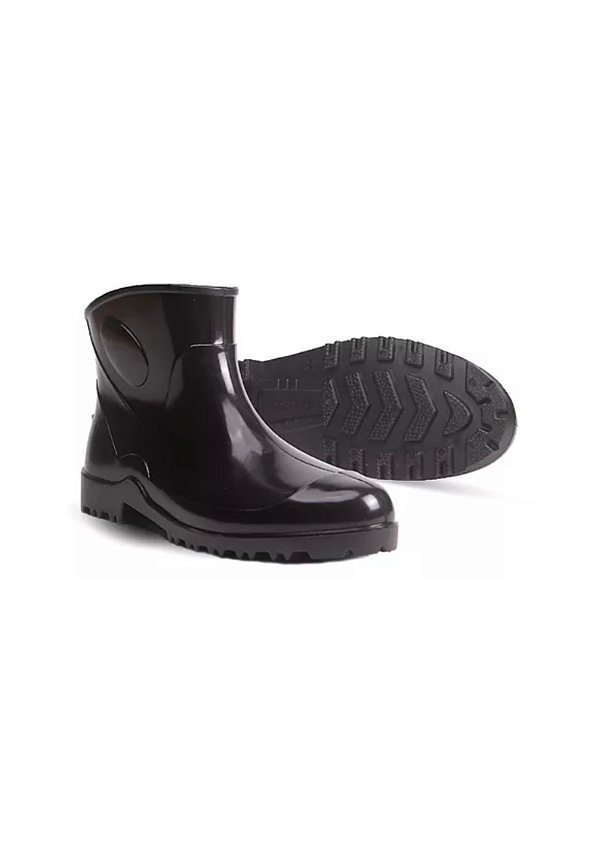 BOTA DE PVC WORKFLEX PRETO COM FORRO CANO EXTRA CURTO 16 CM CA 37154