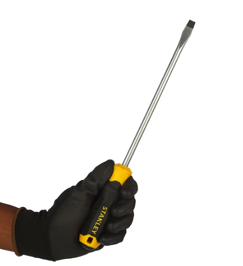 CHAVE DE FENDA STANLEY PLANA EMBORRACHADA