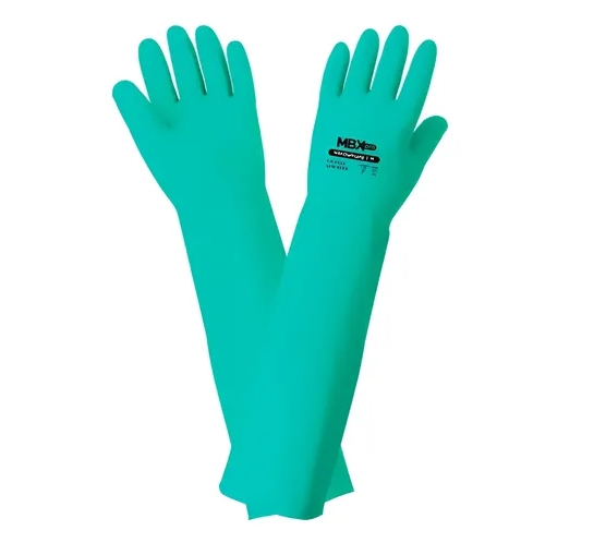 LUVA MEDIX NITRIQ+ NITRILICA LONGA TOTAL LISA 45 CM CA 48883