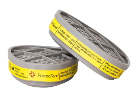 PAR DE FILTRO QUÍMICO 7003 (VO+GA) PROTECFACE